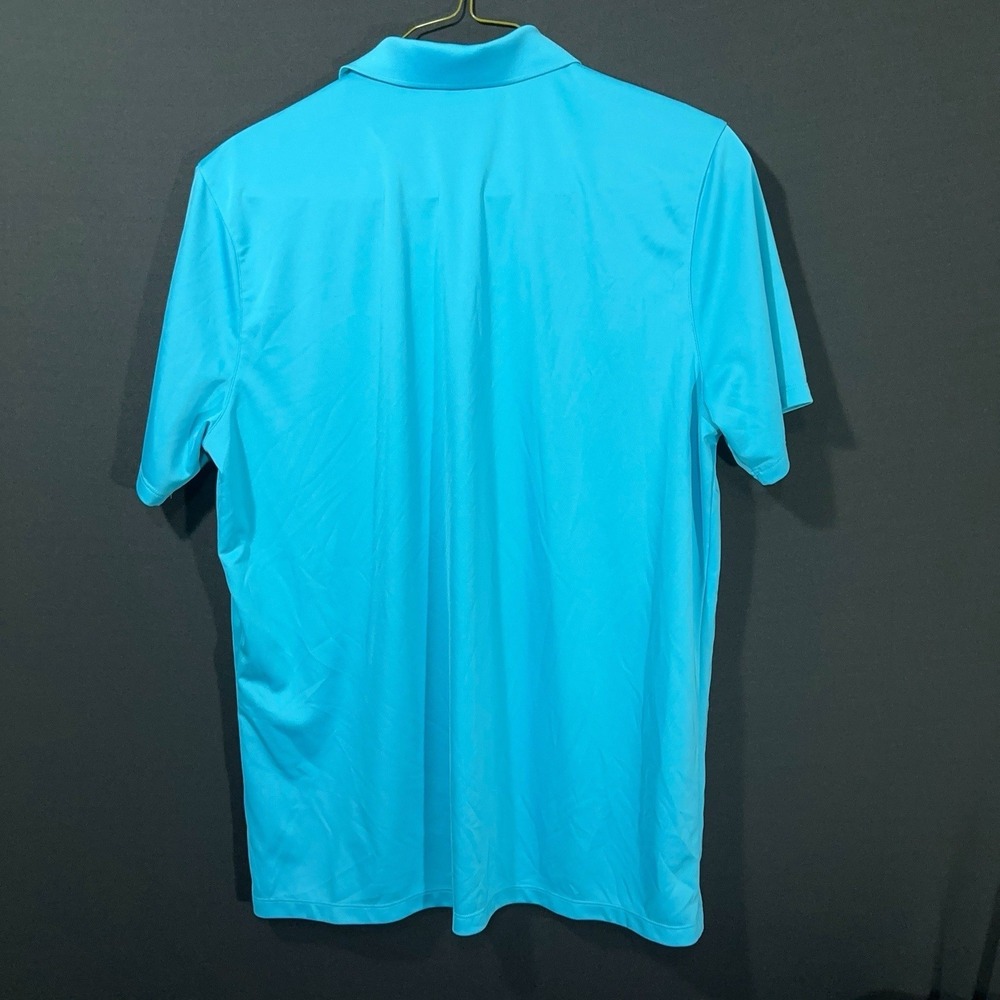 Nike Golf Men's XL Teal Dri-Fit Performance Polo Golf Shirt Vented Athletic Fit - Picture 7 of 11